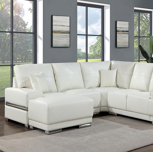ALTHEA Sectional, White  Half Price Furniture