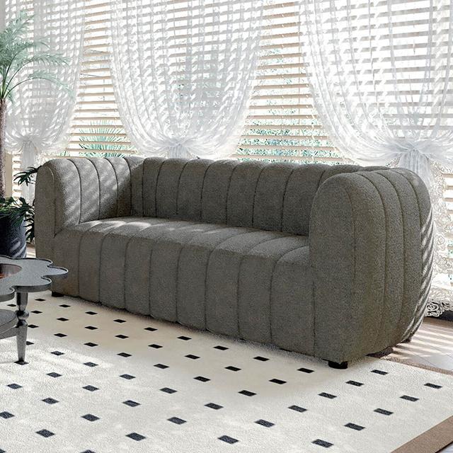AVERSA Loveseat, Charcoal Gray  Half Price Furniture