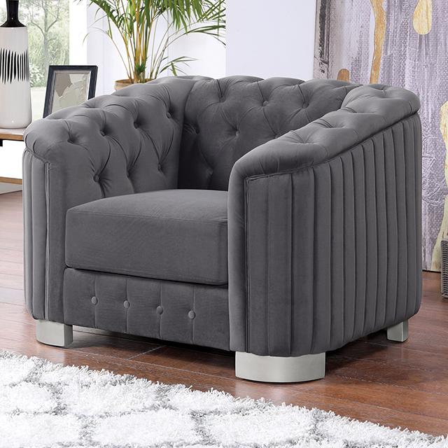 CASTELLON Chair, Dark Gray  Half Price Furniture