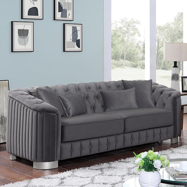 CASTELLON Sofa, Dark Gray  Las Vegas Furniture Stores