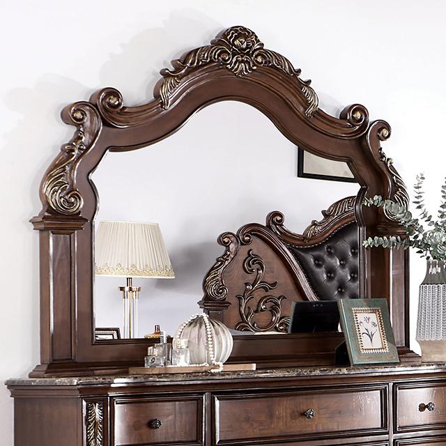 ESPARANZA Mirror, Brown Cherry  Half Price Furniture