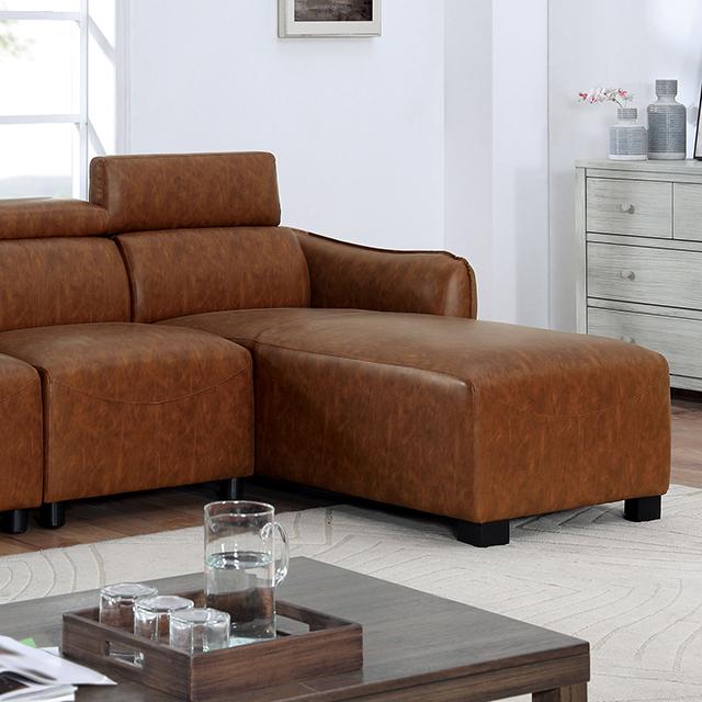 HOLMESTRAND Sectional, Brown  Half Price Furniture