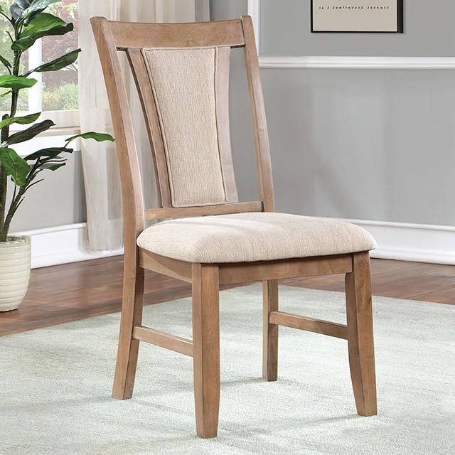 UPMINSTER Side Chair (2/CTN), Natural Tone/Beige  Half Price Furniture