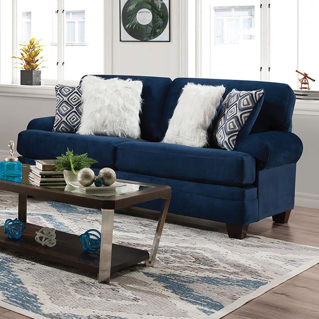 WALDSTONE Sofa, Navy  Half Price Furniture