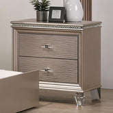 ALLIE Night Stand, Rose Gold Half Price Furniture