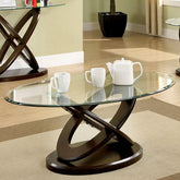 Atwood II Dark Walnut Coffee Table Half Price Furniture