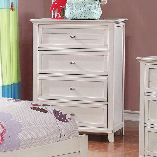 Brogan Antique White Chest Half Price Furniture