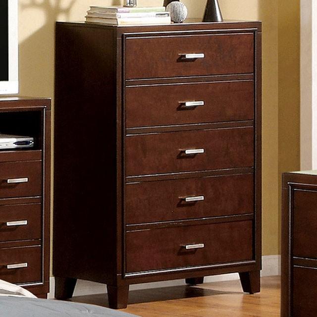 Gerico II Brown Cherry Chest Half Price Furniture