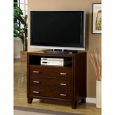 Gerico II Brown Cherry Media Chest Half Price Furniture