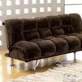 MARBELLE Futon Sofa, Dark Brown Half Price Furniture