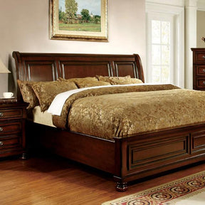 NORTHVILLE Dark Cherry E.King Bed Half Price Furniture