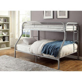 Opal Silver Twin/Full Bunk Bed Half Price Furniture