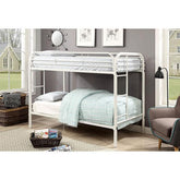 Opal White Twin/Twin Bunk Bed Half Price Furniture