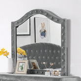 ZOHAR Mirror, Gray Half Price Furniture