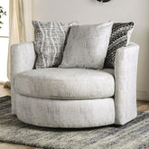 EIMEAR Swivel Chair, Off-white/Black Half Price Furniture