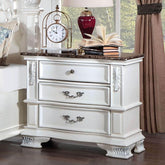 ESPARANZA Night Stand, Pearl White Half Price Furniture