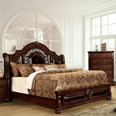 Flandreau Brown Cherry/Espresso Cal.King Bed Half Price Furniture