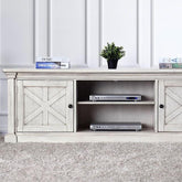 Georgia Antique White 72" TV Stand Half Price Furniture