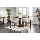 GLENBROOK Brown Cherry Counter Ht. Table Half Price Furniture
