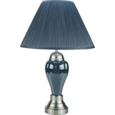 Hanna Gray 27"H Grey Table Lamp Half Price Furniture
