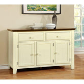 HARRISBURG Vintage White/Dark Oak Server Half Price Furniture