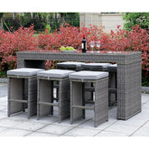 Ismay Gray Patio Umbrella Table Half Price Furniture