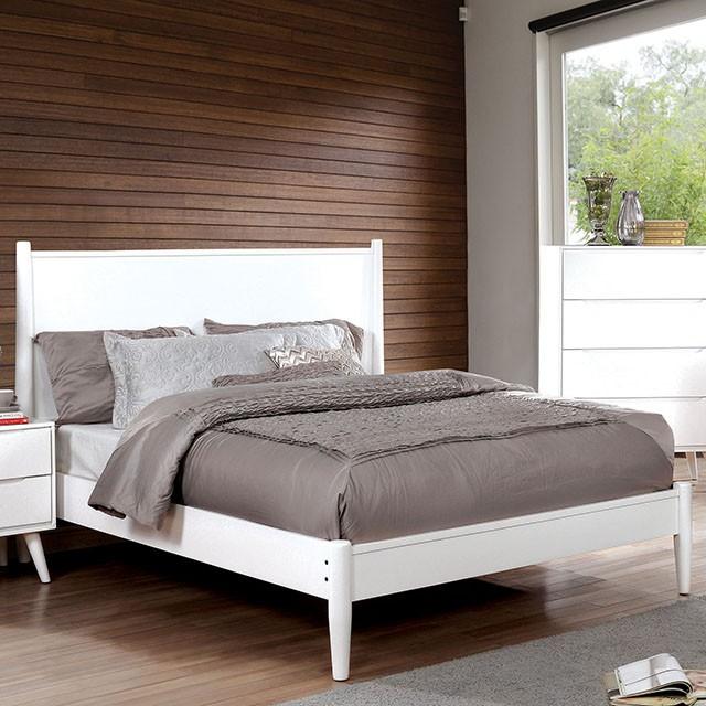 LENNART II White E.King Bed Half Price Furniture