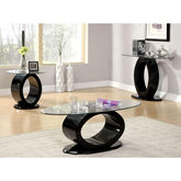 LODIA III Black End Table, Black Half Price Furniture