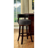 LYNSEY Dark Oak/Gray 24" Bar Stool Half Price Furniture
