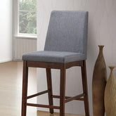 Marten Brown Cherry/Gray Counter Ht. Chair (2/CTN) Half Price Furniture