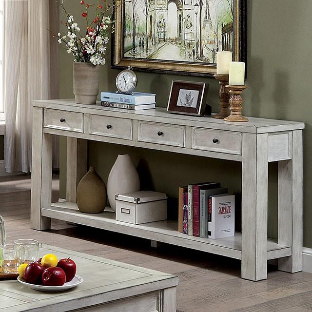 Meadow Antique White Sofa Table Half Price Furniture