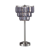 Meg Black/Chrome Table Lamp Half Price Furniture