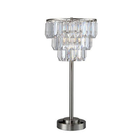 Meg Clear Table Lamp Half Price Furniture