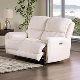 MORCOTE Power Loveseat, Beige Half Price Furniture