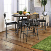 Mullane Weathered Gray Counter Ht. Table Half Price Furniture