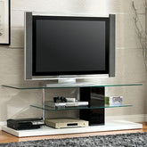 Neapoli Black/White 63" TV Console Half Price Furniture