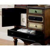 NECHE Multi/Antique Walnut Accent Chest Half Price Furniture