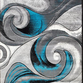 Niksar Turquoise 5' X 7' Area Rug Half Price Furniture