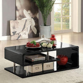 Ninove Black/Chrome Coffee Table Half Price Furniture