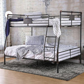 Olga I Antique Black Full/Queen Bunk Bed Half Price Furniture