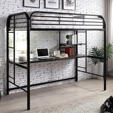 Opal Iii Silver Twin Loft Bed Half Price Furniture