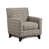 PARKER Gray/Pattern Chair, Crystal Pattern Half Price Furniture