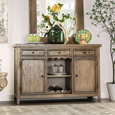 Patience Rustic Natural Tone Server Half Price Furniture