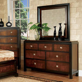 Patra Acacia/Walnut Mirror Half Price Furniture
