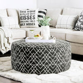 Patricia Black/Pattern Ottoman Half Price Furniture