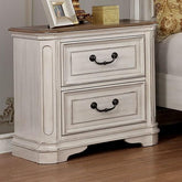 Pembroke Antique Whitewash Night Stand Half Price Furniture