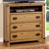 PIONEER Weathered Elm Media Chest Half Price Furniture