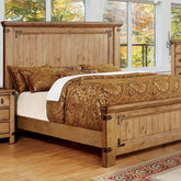 PIONEER Weathered Elm Queen Bed Half Price Furniture