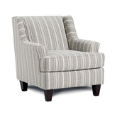 PORTHCAWL Accent Chair, Stripe Half Price Furniture