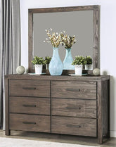 Rexburg Wire-Brushed Rustic Brown Dresser Half Price Furniture